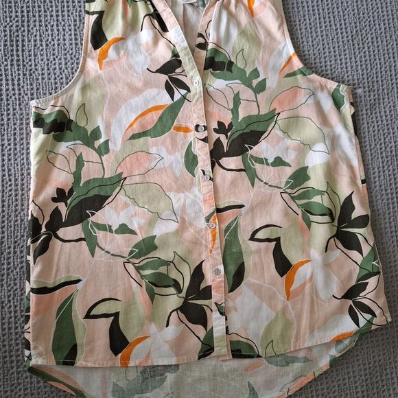 Nicole Miller Multicolor Floral Sleeveless Blouse - Picture 6 of 9